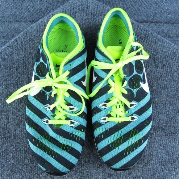 Nike Free‎ TR Fit 5 Women Sneaker Shoes Green Fabric Lace Up Size 7 Medium - Picture 3 of 10